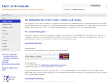 Tablet Screenshot of lichtler-forum.de